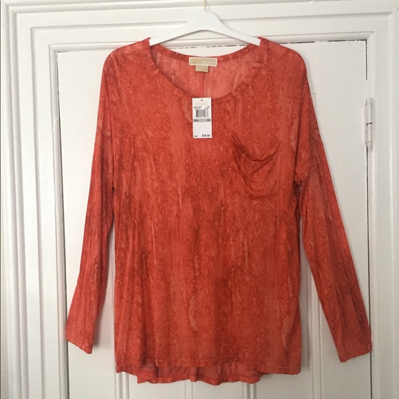 NWT MICHAEL Michael Kors Shirt with Hi-Low Hem - Picture 1 of 4